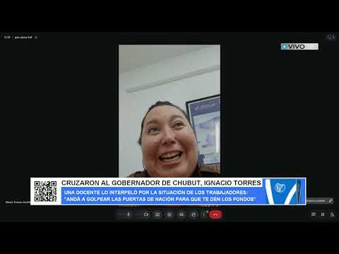 CRUZARON AL GOBERNADOR DE CHUBUT, IGNACIO TORRES