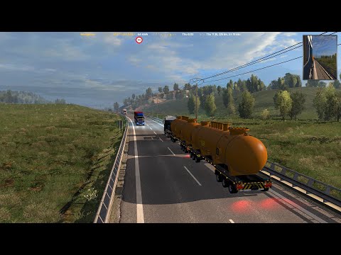 ETS2 1.34.x PM 2.33 + RoEx 2.1 Serbia -  Romania - Hungary | Double Trailer 80t
