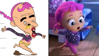 Little Angel & Friends - Ten in The Bed Drawing Meme | Funny Little Angel