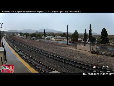 RailFanAZ - Kingman Railroad Museum, Kingman, AZ | BNSF Seligman Sub, MP 516.5 - PTZ