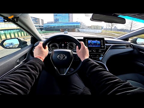 2022 Toyota Camry [ Luxury 2.5l hybrid 218hp e-CVT ] POV Test Drive | Raw audio