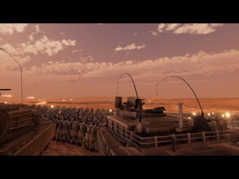 5000 modern soldiers and 10 M1A2 Abrams vs 100 000 zombies