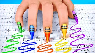 Download lagu SNEAKING MAKEUP IN CLASS Easy Crafts Funny Tips an... mp3