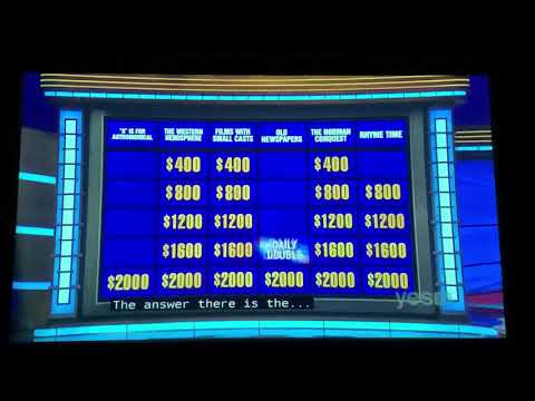 Double Jeopardy, Steve Crupi Day 2 - 2nd Daily Double (2/2/21)