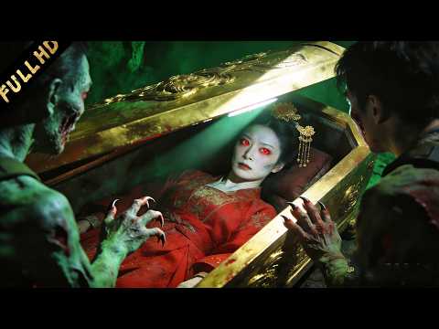【探險冒險】探險小隊開棺尋寶，裡面竟藏著千年女屍，她一個眼神就讓小隊全部淪為殭屍！| 电影 | ENGSUB | ホラー映画 | หนังสยองขวัญ|