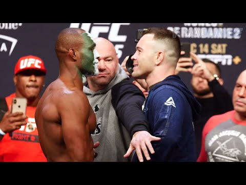 UFC 245: Kamaru Usman vs  Colby Covington ceremonial weigh in staredown