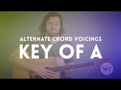 Alternate Chord Voicings - Key of A (Guitar Lesson)