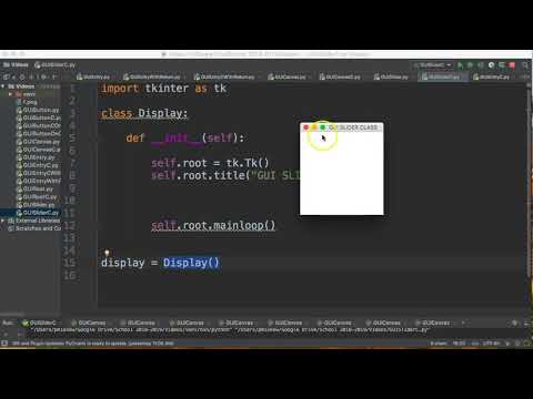 Python3 Tkinter Gui Slider Class