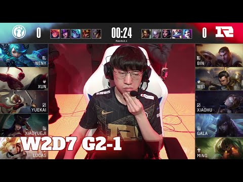 IG vs RNG - Game 1 | Week 2 Day 7 LPL Spring 2022 | Invictus Gaming vs Royal Never Give Up G1