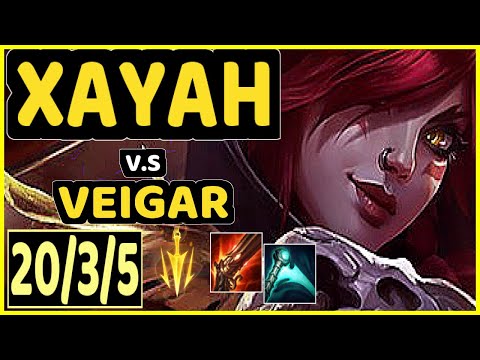 CHRISBERG (XAYAH) vs VEIGAR - 20/3/5 KDA BOTTOM ADC CHALLENGER GAMEPLAY - EUW
