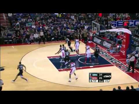 Ricky Rubio et Derrick Williams contre Washington - 3