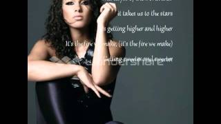 Alicia Keys ft Maxwell - Fire we make ( lyrics on screen )