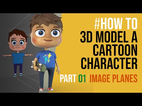 Setting up image planes in Maya - 3D Modelling a cartoon character - PART 01