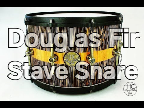 HHG drums 14x9 Reclaimed Douglas Fir Stave Snare Drum image 10