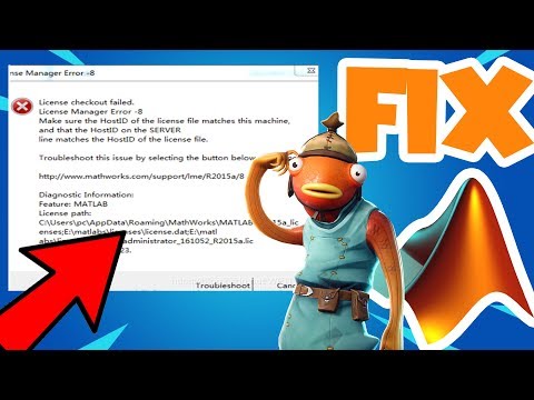 FIX | Matlab License Manager Error -8 Issue ERROR (2019)