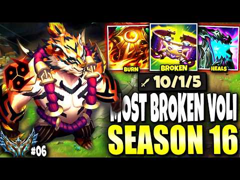My Volibear Build BROKE SEASON 16 TOP LANE and 1V9 THE GAME 💀💀 Road to Challenger #06 | s16 Gameplay