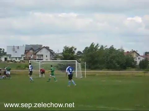2008.06.12 Sęp Żelechów - Burza Pilawa: bramka Konrada Skwarka na 3:0