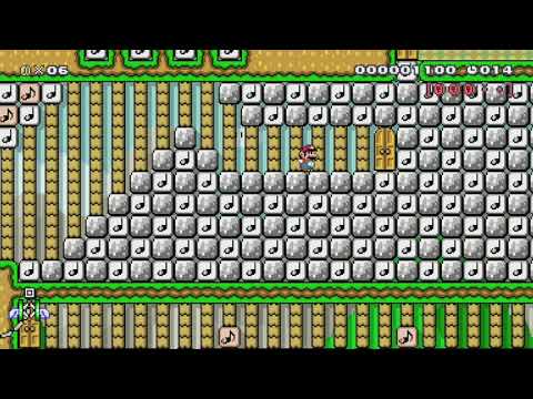 音符が主役の♪TWENTY RUN♪ by クッキー★アイランド ~ World Record! - Super Mario Maker - No Commentary 1br