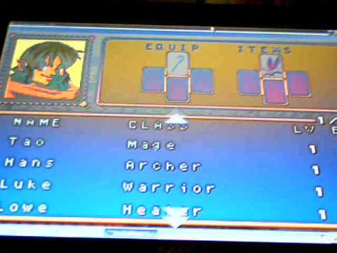 Shining Force GBA Walkthrough Part 3 - Getting cards and getting ready for the first battle