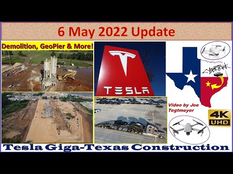 Tesla Gigafactory Texas 6 May 2022 Cyber Truck & Model Y Factory Construction Update (07:45AM)