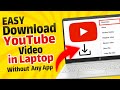 EASY How To Download Your Own YouTube Video In Laptop Or PC Without Any App Latest Tutorial