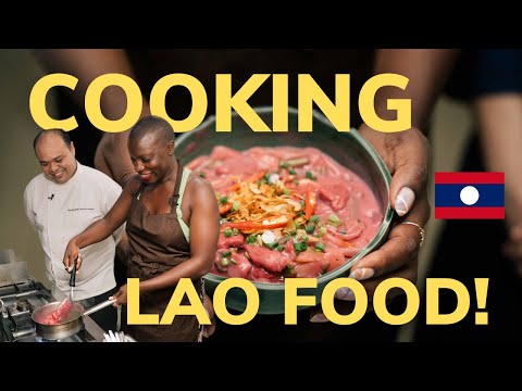 Cooking an Authentic Laotian Dish with a 5-Star Hotel Chef in Luang Prabang 🇱🇦