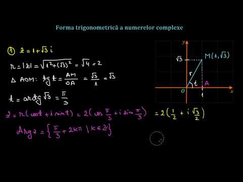 Forma trigonometrică a unui număr complex | Lectii-Virtuale.ro