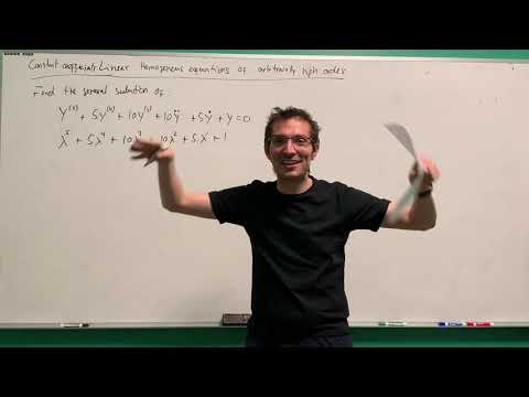ECE 205 - 13 - Higher Order Linear ODEs of Constant Coefficients