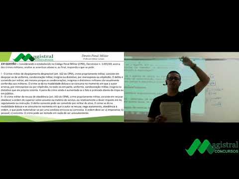 CFO 2020 - Correção da prova de direito penal militar com prof.° Gilmar Luciano.