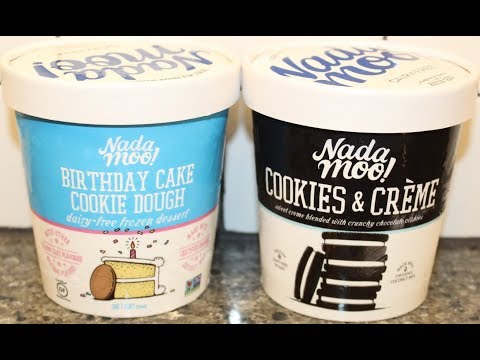 NadaMoo Dairy Free Frozen Dessert: Birthday Cake Cookie Dough and Cookies & Crème Review