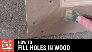 How to Fill Holes in Wood - Video #1