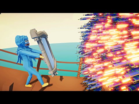 Huggy Wuggy Mirror Shield vs God Units - Totally Accurate Battle Simulator TABS