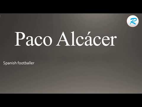 How to pronounce Paco Alcace