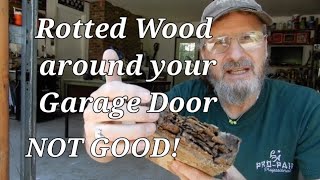 How to Repair Trim & Paint Garage Doors DIY #garagedoorrepair