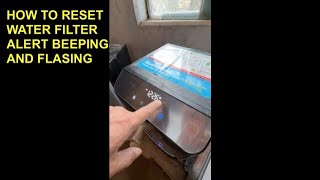 HOW TO RESET WATER FILTER ALERT BEEPING FOR BRIO WATER DISPENSER