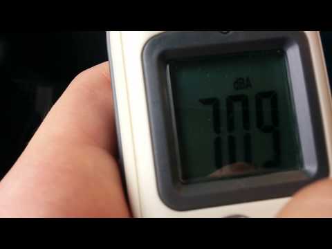 More noise level measuring inside Volvo B12BLE Euro 3