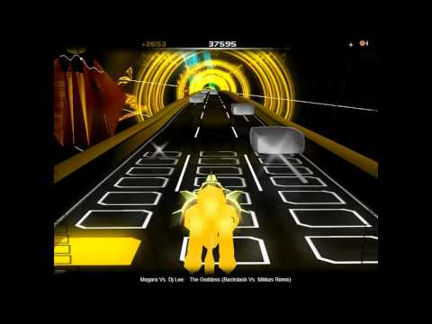 Audiosurf - Megara Vs. Dj Lee-The Goddess  Backslash Vs. Mikkas Remix - first try