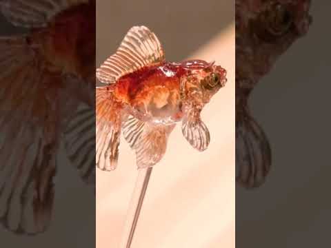 日本的糖果雕塑是如何製作的#短褲 (How Japanese candy sculptures are made #shorts)