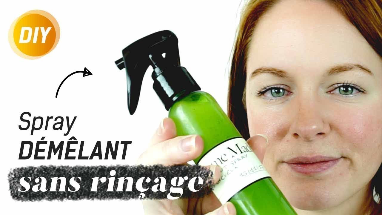 Comment préparer un spray démêlant cheveux sans rinçage, 100% naturel - DIY
