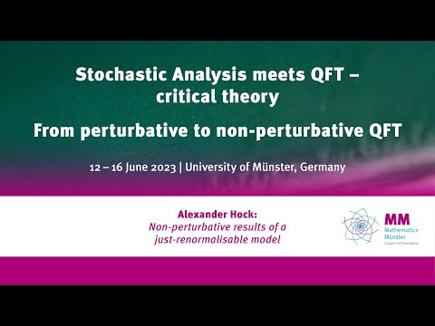 Alexander Hock: Non-perturbative results of a just-renormalisable model