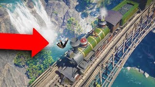 THE GREATEST TRAIN ROBBERY EVER! *THROWN OFF BRIDGE!* | Red Dead Redemption 2 Outlaw Life #6