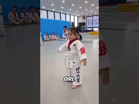 4-Year-Old Taekwondo Cute Girl #funny #shorts #taekwondo #baby #kids #adorable #shortsviral