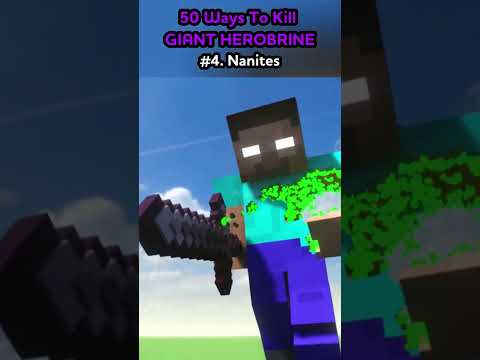 #4. Giant Herobrine vs Nanites
