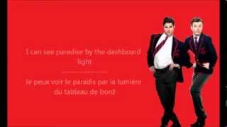 Glee - Paradise by the dashboard light / Paroles &amp; Traduction
