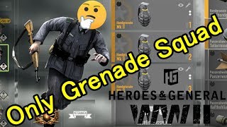 【HEROES&GENERALS WWⅡ Funny moments】OMG !? ONLY GRENADE SQUAD!!