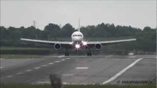 Late Landing Almost Runs Out Of Runway @ Birmingham Airport (BHX)