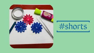 Quilled flowers using cookie cutter. For Slow video visit channel.