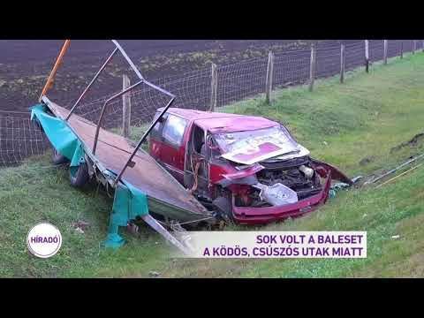 Sok volt a baleset a ködös, csúszós utak miatt