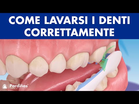 Lavaggio dei denti - impiegando lo spazzolino ©