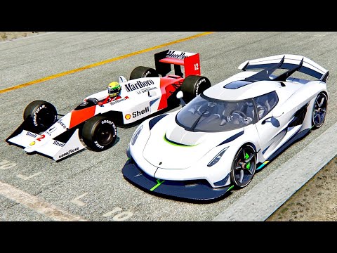 Koenigsegg Jesko vs McLaren F1 1988 - Monza